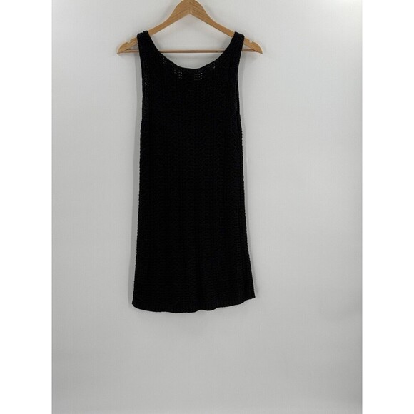 Anthropologie Far Away From Close Navy Sweater Dress Knit Pocket Dress Medium - Picture 3 of 12